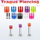tlbuvdi3 labret tragus acero 316l base redonda 2 5mm tragus piercing dado acrilico uv 3mm venta