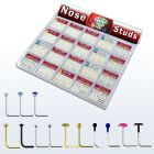 trans3 display piercing nariz plata piercing nariz l plata oro 18 kts cristal pegado cristal bola corazon estrella lisas distribuidor