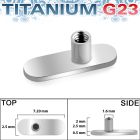 tsa1 titanium g23 w o holed base for dermal surface piercing