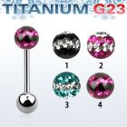 ubbfr6d titanium g23 barbell w 6mm ti line ferido ball