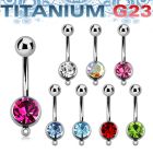 ubn1cgh piercing ombligo titanio g23 bola 8mm joya bisel bola titanio liso 5mm gancho conectar partes s venta
