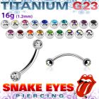 ubne2cl titanium g23 banana 3mm jewel balls