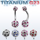 ubnfrga titanium g23 belly banana w 5 8mm dotted ferido balls