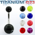 ubnmb titanium g23 belly banana w 5 8mm acrylic marble balls