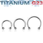 ucbb3 titanium g23 circular barbell 14g two 3mm balls