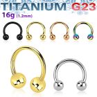 ucbeb4 titanium g23 circular barbell 16g two 4mm balls