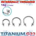 ucbecn3i titanium g23 internal circular barbell 3mm cones