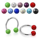 ucbfr4 barbell circular titanio g23 bolas multi cristal ferido 4mm mayorista