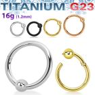 uhbcrbx pvd plated titanium hinged ball closure ring