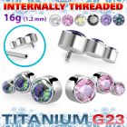 ushz20in titanium g23 descending curve top bezel cz