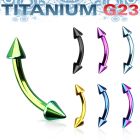 utbnen25 banana ceja titanio g23 anodizado conos 2 5mm mayorista