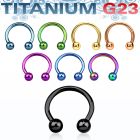 utcbeb barbell circular ceja titanio g23 anodizado bolas 3mm distribuidor mayorista