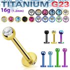 utlbc3 anodized titanium g23 labret with 3mm jewel ball