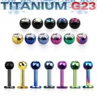 utlbc4 labret titanio g23 anodizado bola joya bisel 4mm venta