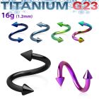 utspen25 espiral titanio g23 anodizado conos 2 5mm distribuidor