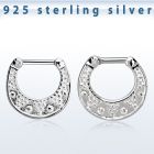 vsepf16 septum clip plata 925 barra cierre acero 316l al por mayor