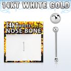 wnbb1 piercing nariz hueso oro blanco 14 kts 0 6mm bola oro blanco 1 5mm al por mayor