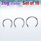 xcb20g set 10 barbell circular acero quirurgico rosca interna distribuidor