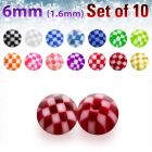 xckbal6 pack 10 bolas acrilicas cuadros 6mm rosca venta