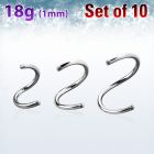 xsp18g pack 10 barras espiral acero quirurgico rosca 1mm al por mayor