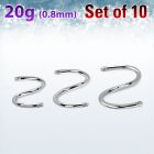 xsp20g set 10 pcs. espiral acero quirurgico rosca interna al por mayor