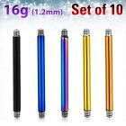 xtbb16g pack of anodized 316l steel bar posts for barbells