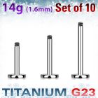 xulb14g pack 10 barras labret titanio g23 rosca distribuidor