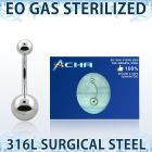 zbng piercing esterilizado piercing ombligo acero 316l bolas acero liso 5mm 8mm al por mayor