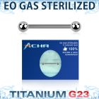 zubbnps sterilized titanium g23 nipple barbell 4mm balls