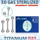 zubbsin sterilized titanium g23 barbell 14g balls internal