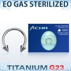 zucbecn piercing esterilizao barbell circular titanio g23 conos 3mm venta