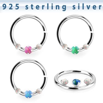 agspvo1x aro continuo plata 925 piercing septum 1mm opalo 2mm centro entre opalos blancos 1 5mm 10mm distribuidor mayorista