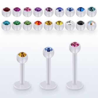 albajb3 labret bio flex bola cristal bisel 3mm distribuidor mayorista