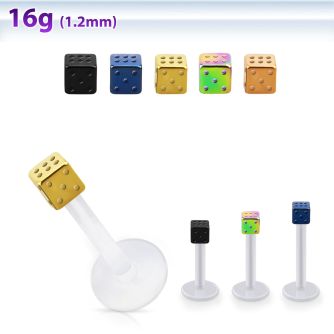 albtd25 labret bio flex dado acero 316l pvd 2 5mm mayorista