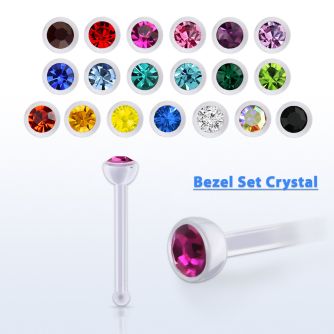 anbbc2 piercing nariz hueso bio flexible redonda 2mm cristal swarovski bisel mayorista