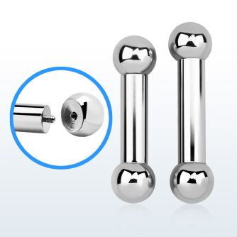 bb4x barbell lengua acero 316l 5mm bolas rosca externa 8mm al por mayor