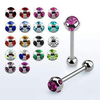 bbc3 barbell lengua acero quirurgico bola multi joya 6mm bola acero liso 6mm inferior distribuidor