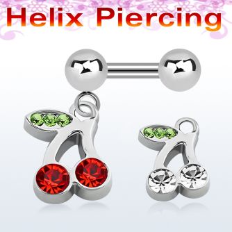 bber447 barbell helix acero quirurgico bolas 4mm cerezas cristal s distribuidor