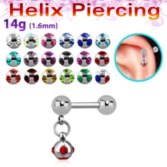 bber46b barbell helix acero quirurgico bolas acero 3mm bola multi joya 4mm mayorista