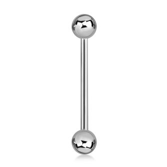 bbg barbell lengua acero quirurgico bolas 6mm venta