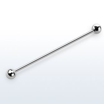 bbindl barbell industrial acero quirurgico extra largo bolas 5mm 52mm distribuidor