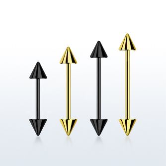 bbt20cn barbell acero quirurgico anodizado conos 3mm al por mayor