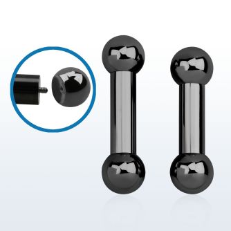 bbt2x barbell lengua acero 316l pvd 6mm bolas rosca externa 10mm distribuidor