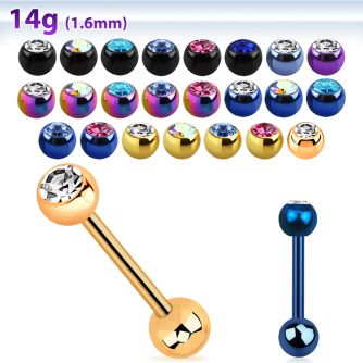 bbtm barbell lengua acero quirurgico anodizado negro bola 6mm multi joya bola lisa 6mm inferior al por mayor