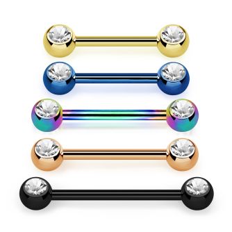 bbtnpc barbell pezon acero quirurgico anodizado bolas joya orientada hacia al 5mm 16mm venta
