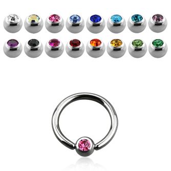bcec3 316l steel closure ring w 3mm closure ball w crystal