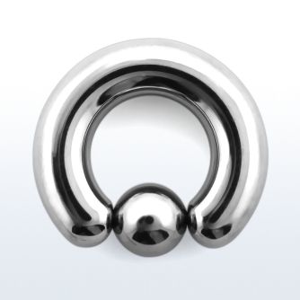 bcr0 316l steel 8mm ball closure ring with 10mm ball