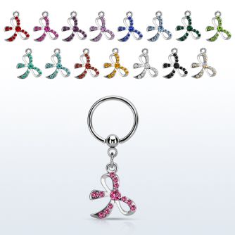 bcrs588 aro bola presion acero 316l arco tachonado cristal colgado mayorista