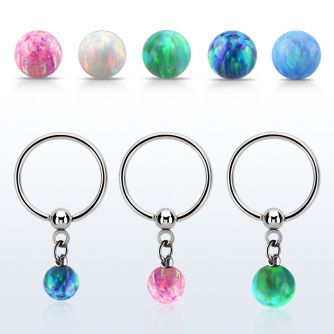 bcrsop 316l steel bcr 1.2mm w a synthetic opal ball