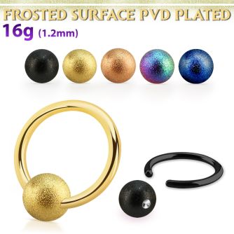 bcrt16f5 aro bola presion acero chapado pvd bola acero esmerilado